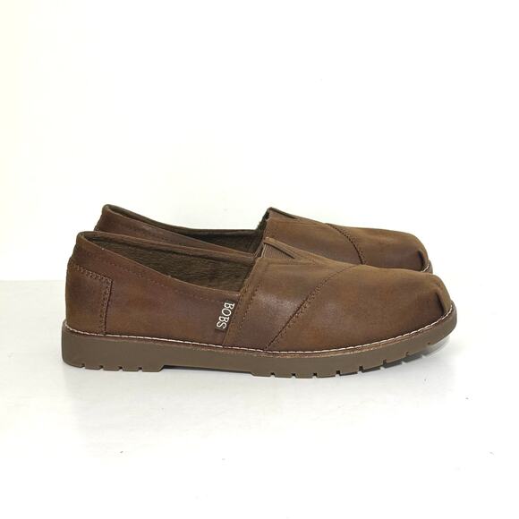 Bobs From Skechers Chill Lugs Urban Spell Slip On Alpargata Shoes Brown Size 9 - Picture 1 of 12